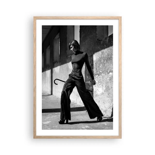 Poster în ramă de stejar deschis - Eleganță urbană - 50x70 cm