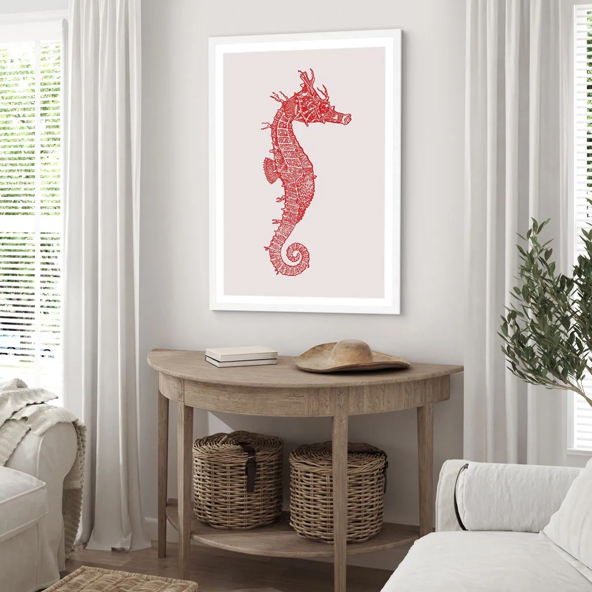 Poster în ramă albă - Creatură complexă - 40x50 cm