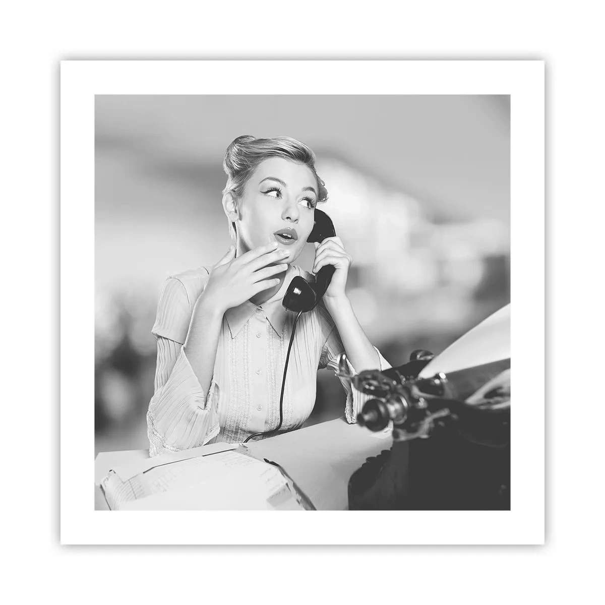 Poster - Bună ziua, suntem în anii '50. - 50x50 cm