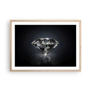 Poster în ramă de stejar deschis - Best girls friend - 70x50 cm