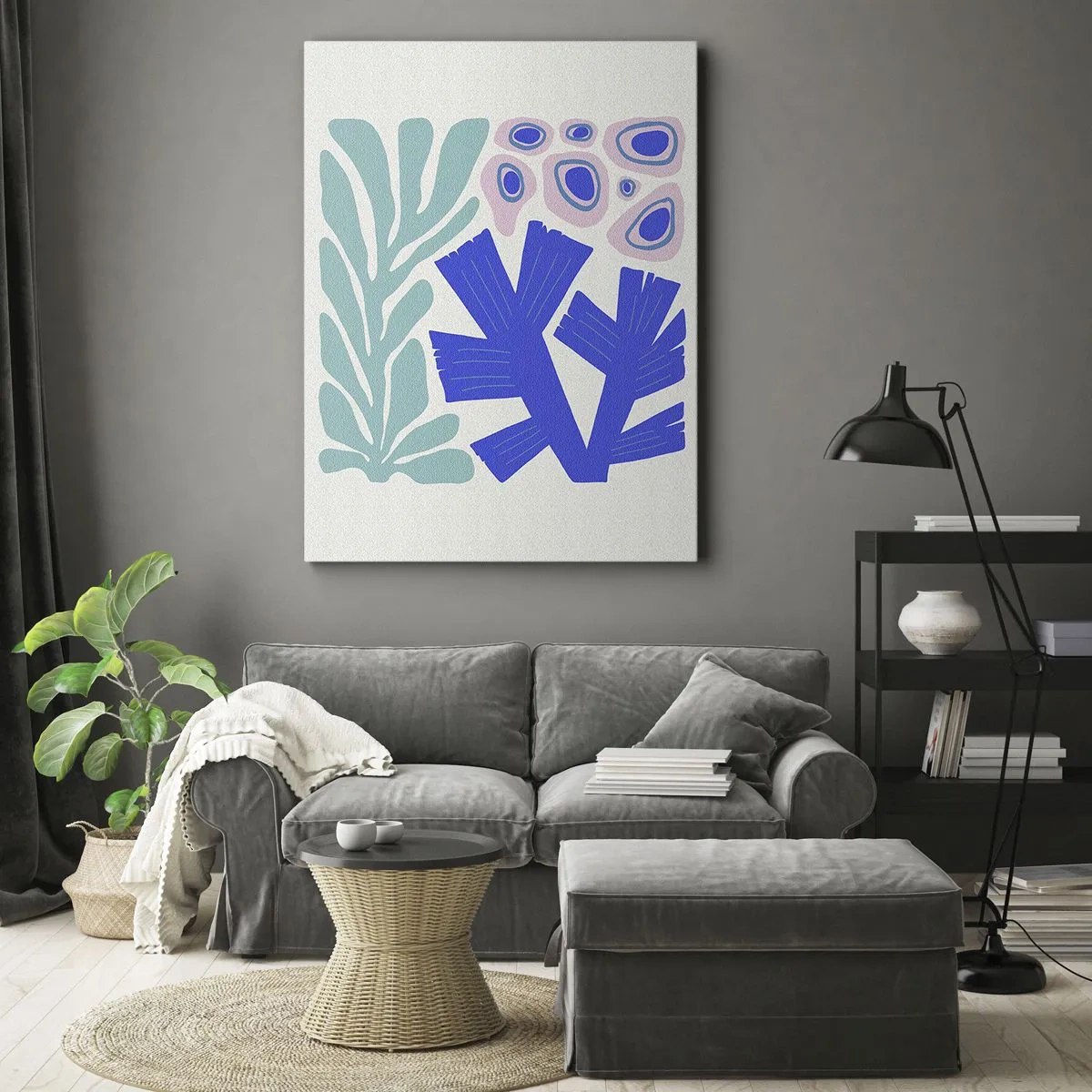 Tablou pe pânză - Grădină subacvatică - 70x100 cm