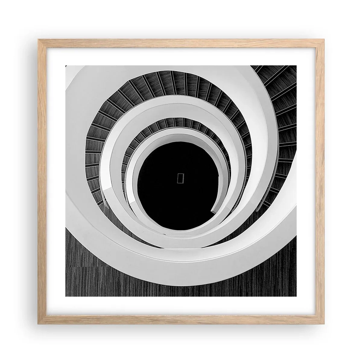 Poster în ramă de stejar deschis - Până la miez - 50x50 cm