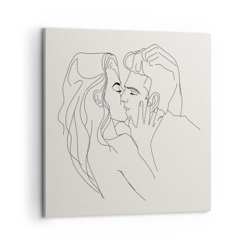 Tablou pe pânză - Încurcați în sentimente - 60x60 cm