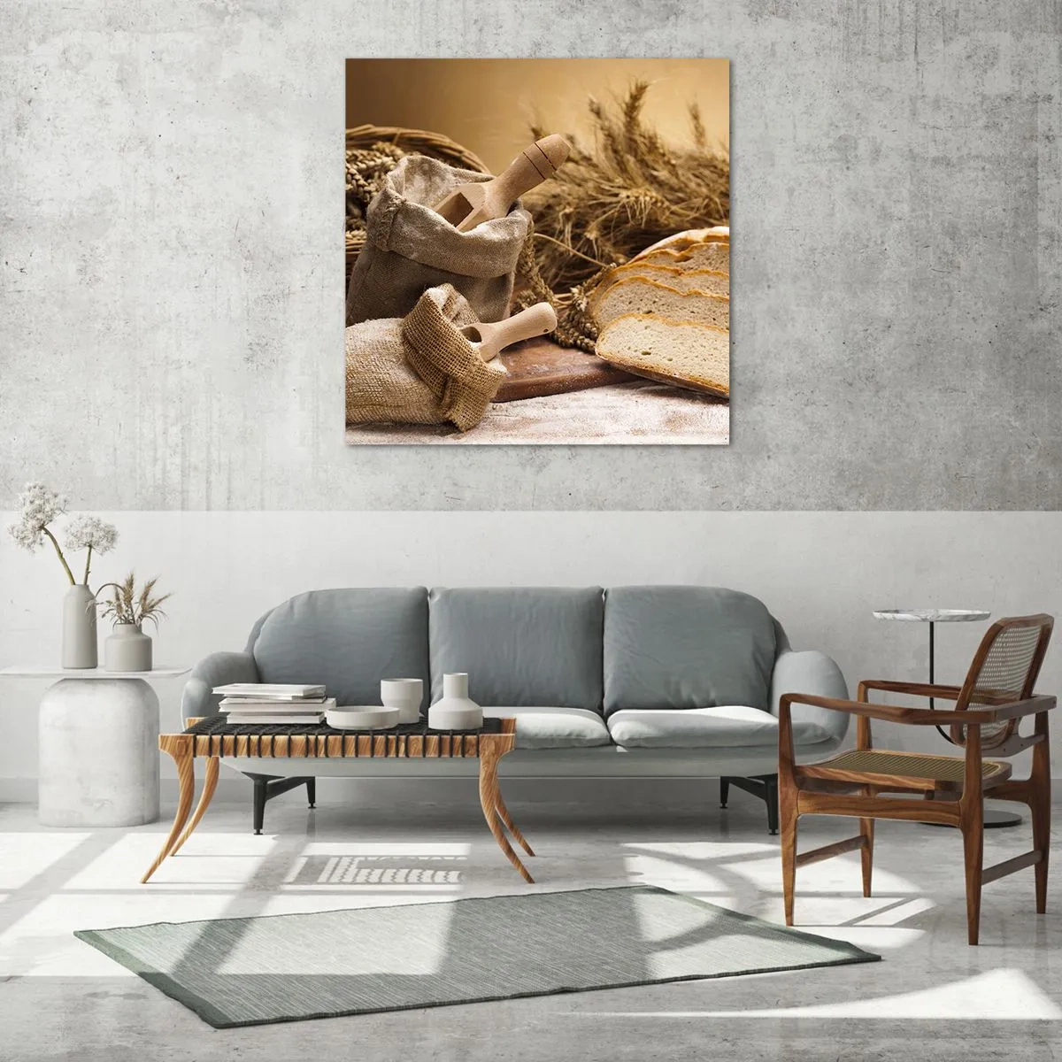 Tablou pe sticlă - Oprire violentă - 70x70 cm