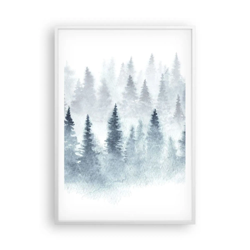 Poster în ramă albă - Înfășurate în ceață - 70x100 cm