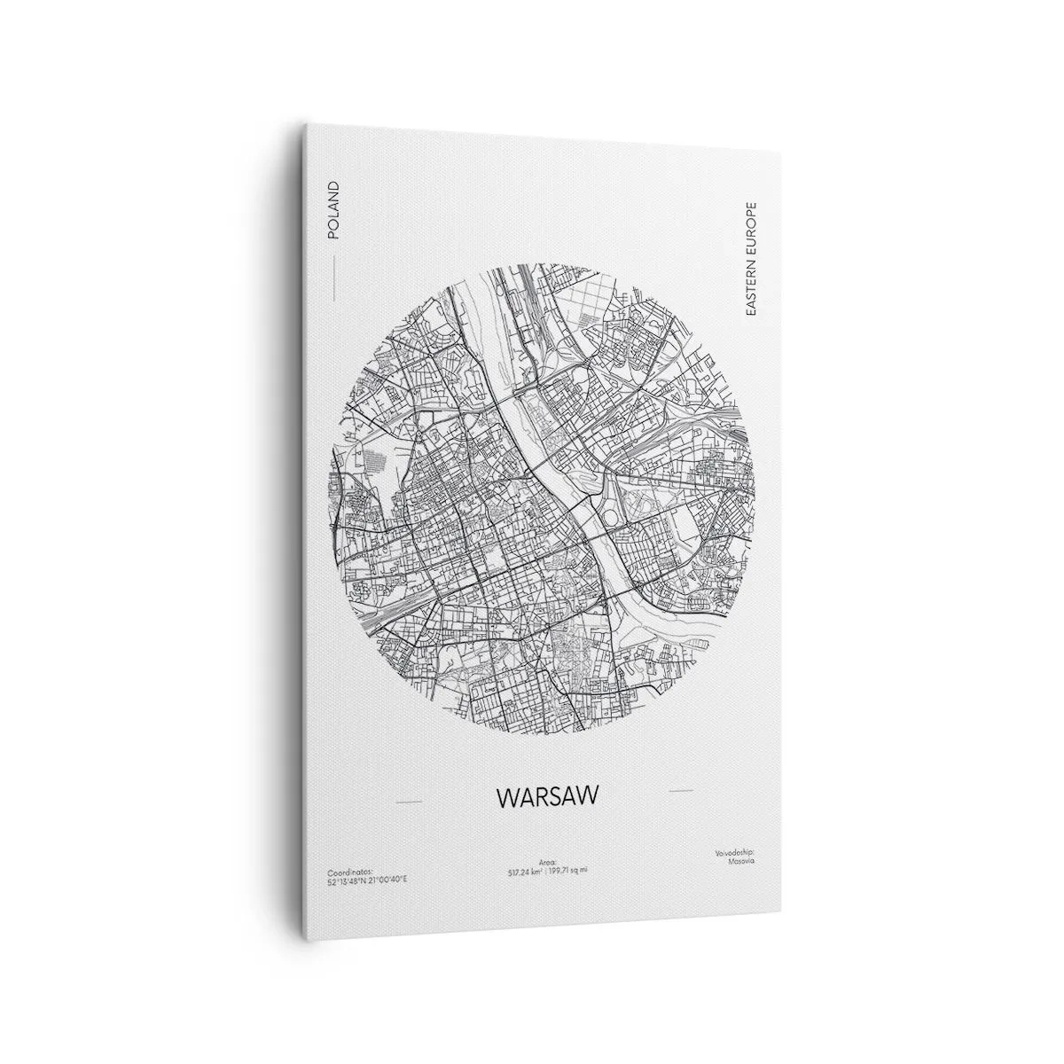 Tablou pe pânză - Anatomia Varșoviei - 80x120 cm