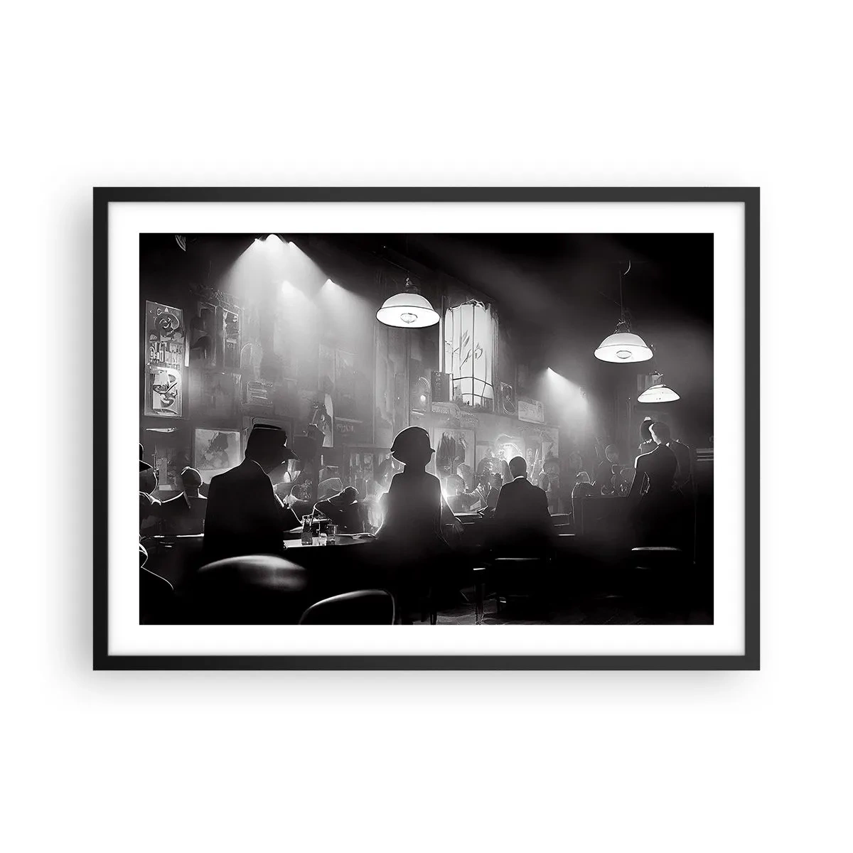 Poster în ramă neagră - În stil jazz - 70x50 cm