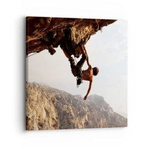 Tablou pe pânză - Lumea s-a micșorat într-un pumn pe un afloriment de bolovani - 30x30 cm