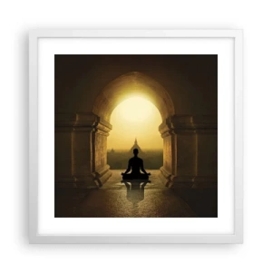 Poster în ramă albă - Armonie completă - 40x40 cm