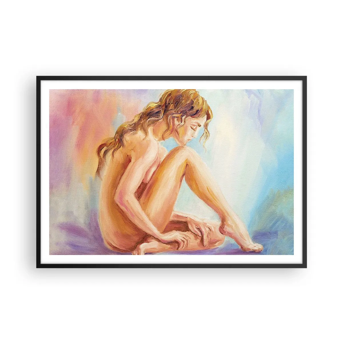 Poster în ramă neagră - Gest de tinerețe - 100x70 cm