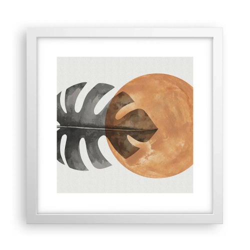 Poster în ramă albă - Doar soarele - 30x30 cm