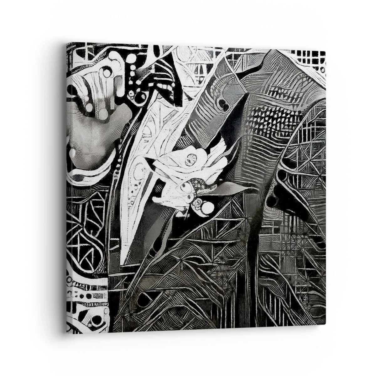 Tablou pe pânză - Doar un om aparent gri - 30x30 cm