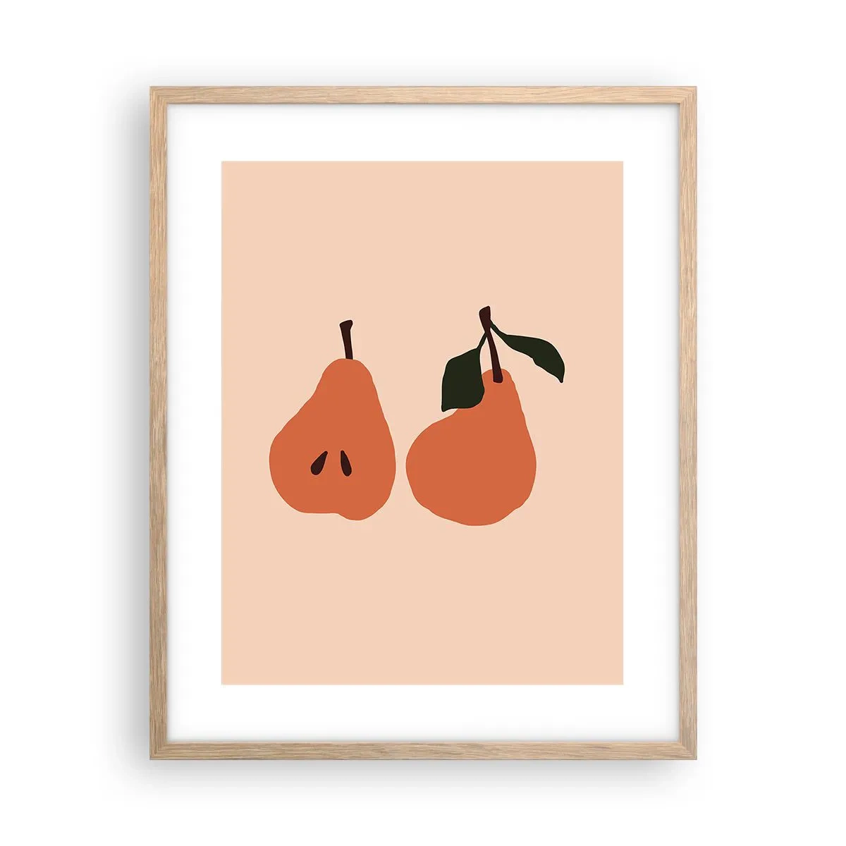 Poster în ramă de stejar deschis - Dulceața în sine - 40x50 cm