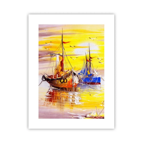 Poster - O binemeritată odihnă în port - 30x40 cm