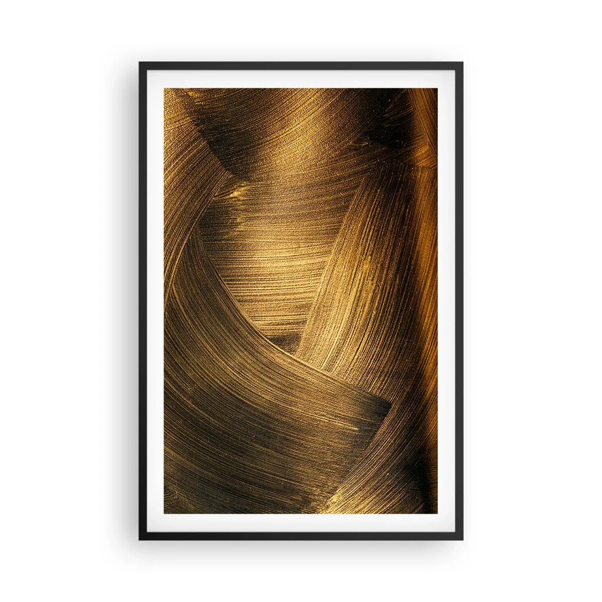 Poster în ramă neagră - Într-un labirint de aur - 61x91 cm