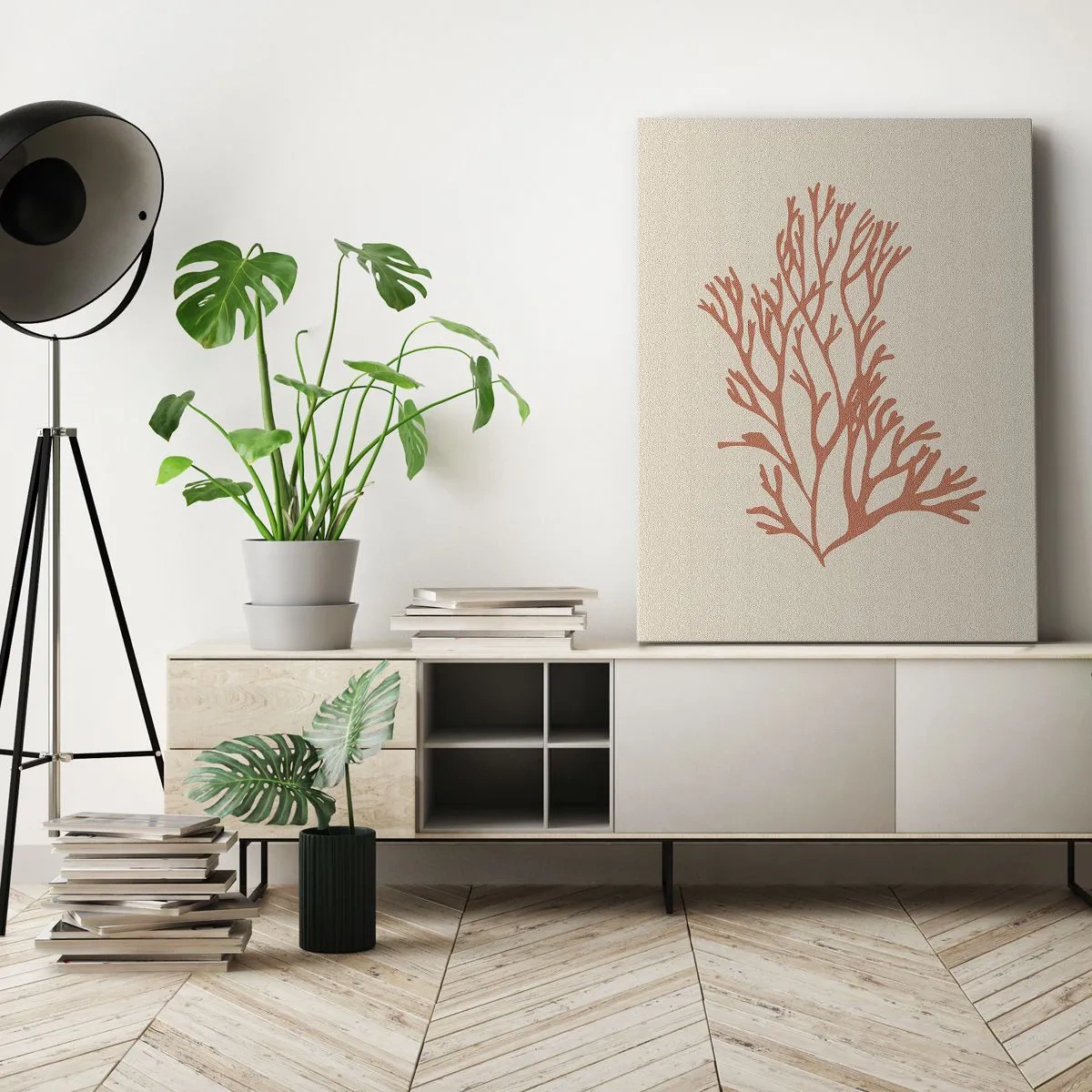 Tablou pe pânză - Coral filigranat - 80x120 cm