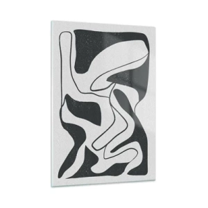 Tablou pe sticlă - Distracție abstractă în labirint - 50x70 cm