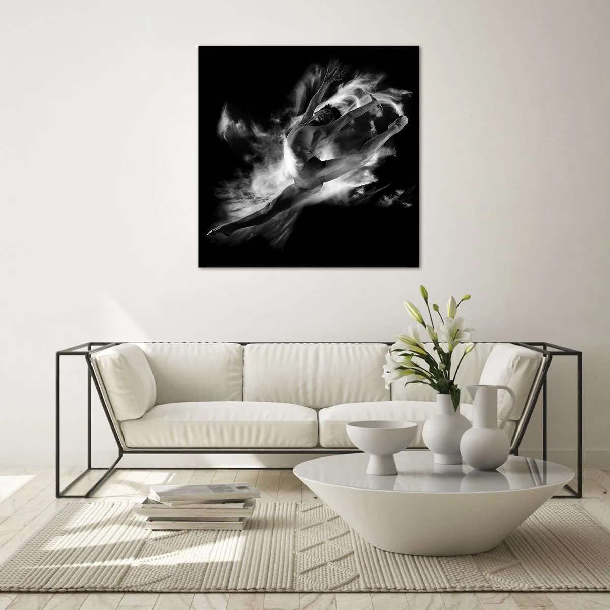 Tablou pe sticlă - Oprit în zbor - 30x30 cm