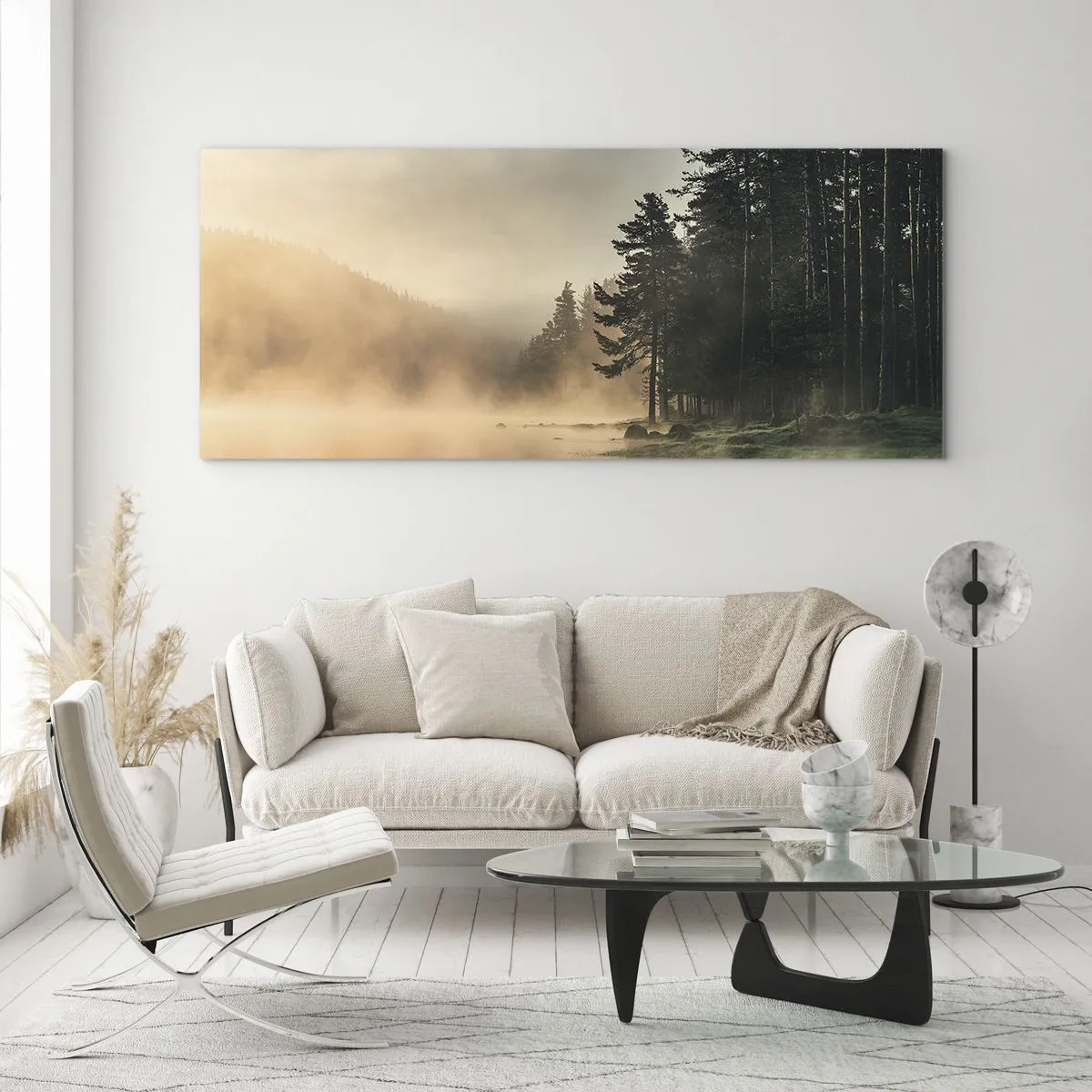 Tablou pe sticlă - Nașterea unei zile - 100x40 cm