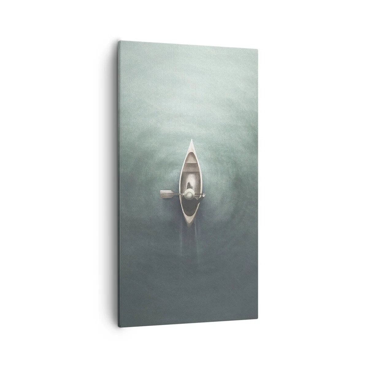 Tablou pe pânză - Peste lacul luminat de lună - 55x100 cm