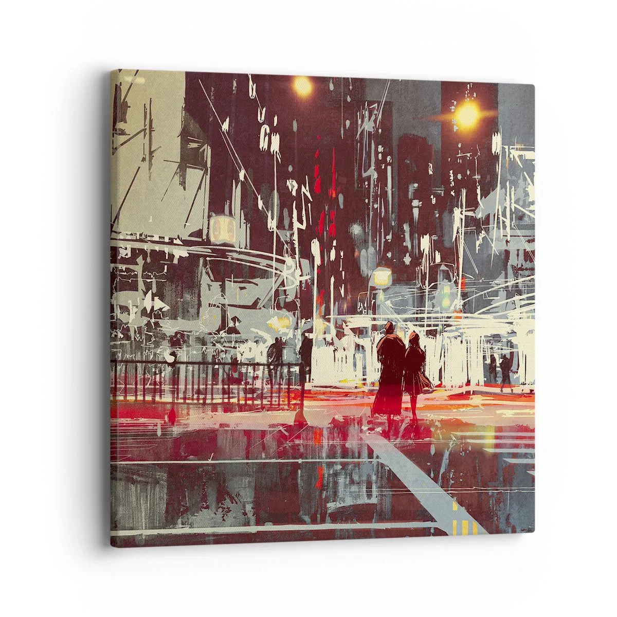 Tablou pe pânză - O trecere metropolitană - 40x40 cm