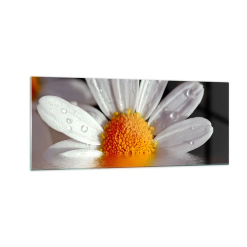 Tablou pe sticlă - Răsăritul soarelui al Margaretei - 100x40 cm