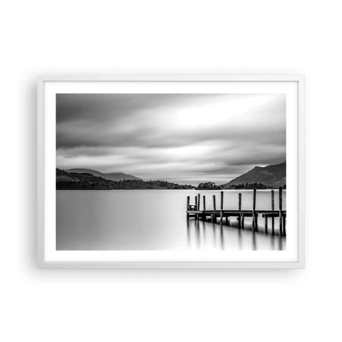 Poster în ramă albă - Blândețe și putere - 70x50 cm