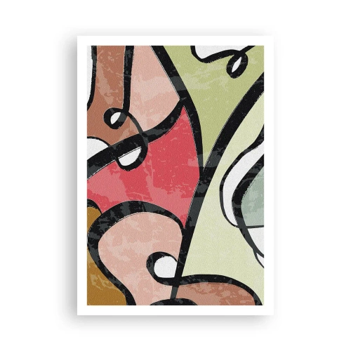 Poster - Piruetă printre culori - 70x100 cm