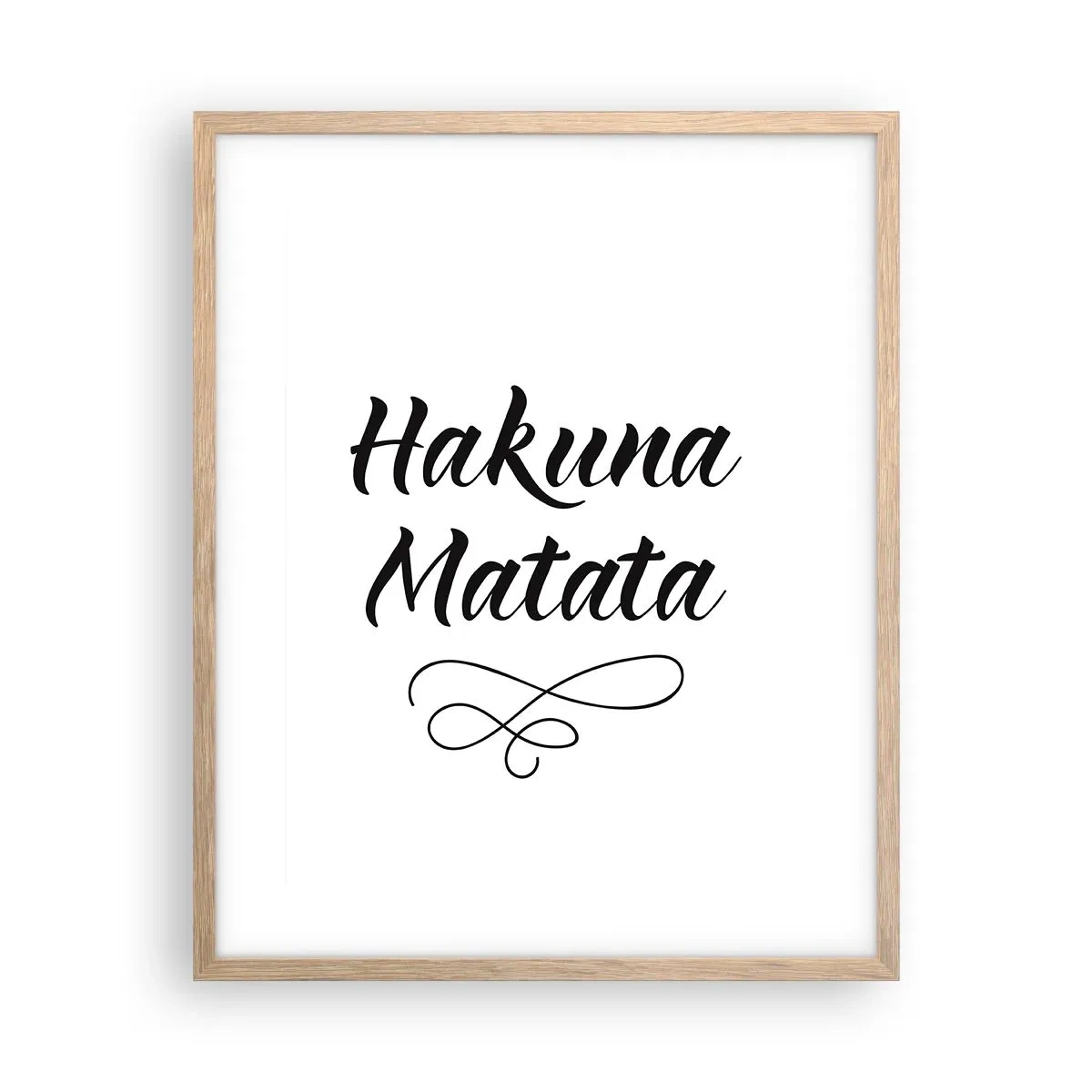 Poster în ramă de stejar deschis - Cel mai bun sfat - 40x50 cm