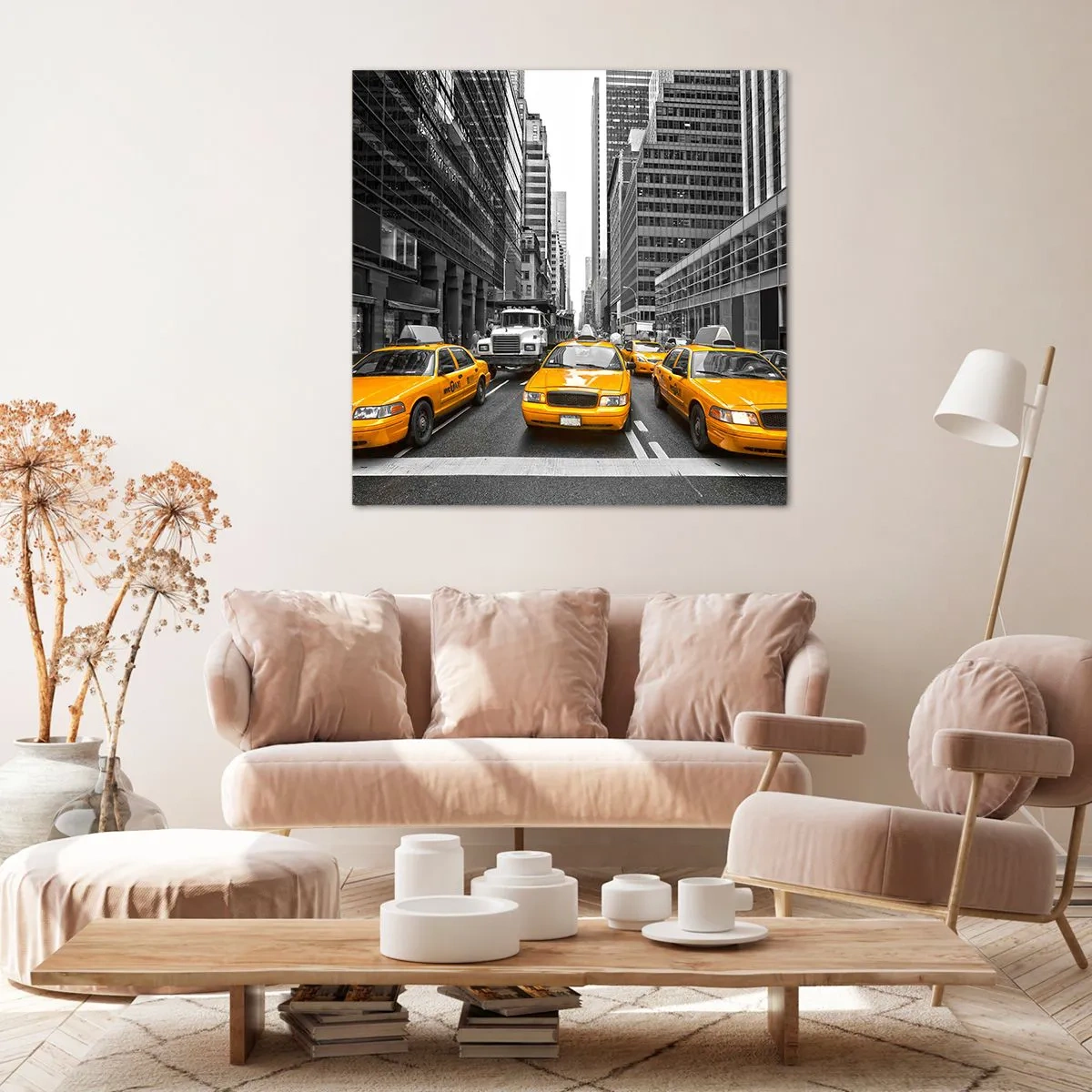 Tablou pe pânză - Noi suntem cei care colorăm orașul - 70x70 cm