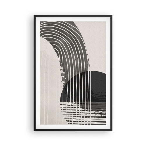 Poster în ramă neagră - Până acolo și înapoi - 61x91 cm