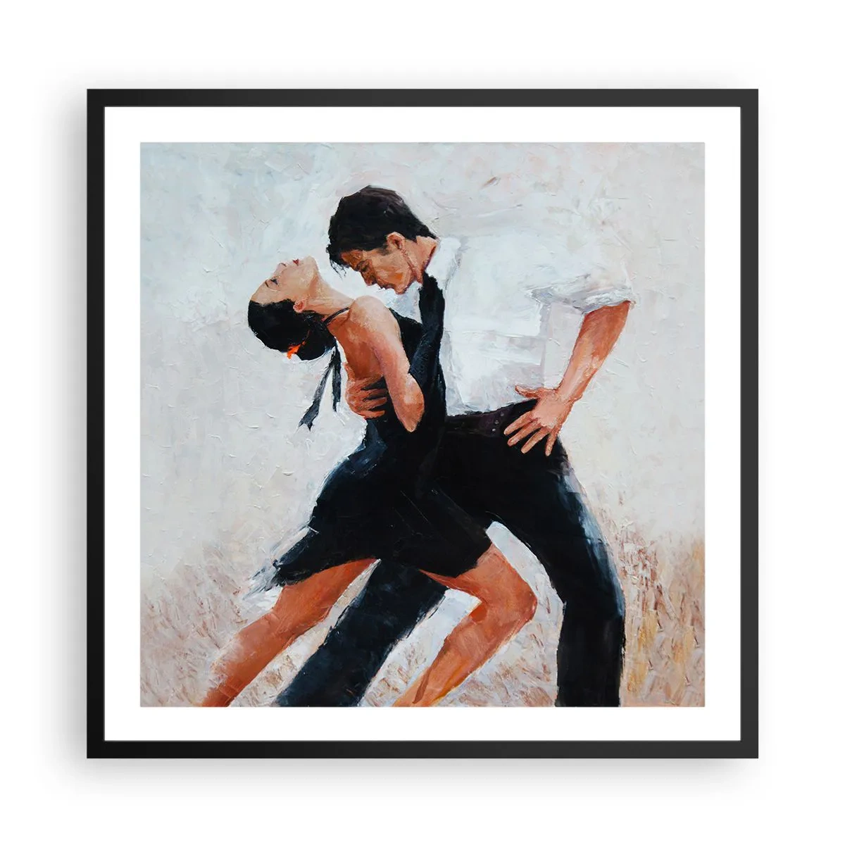 Poster în ramă neagră - Tangoul visurilor mele - 60x60 cm