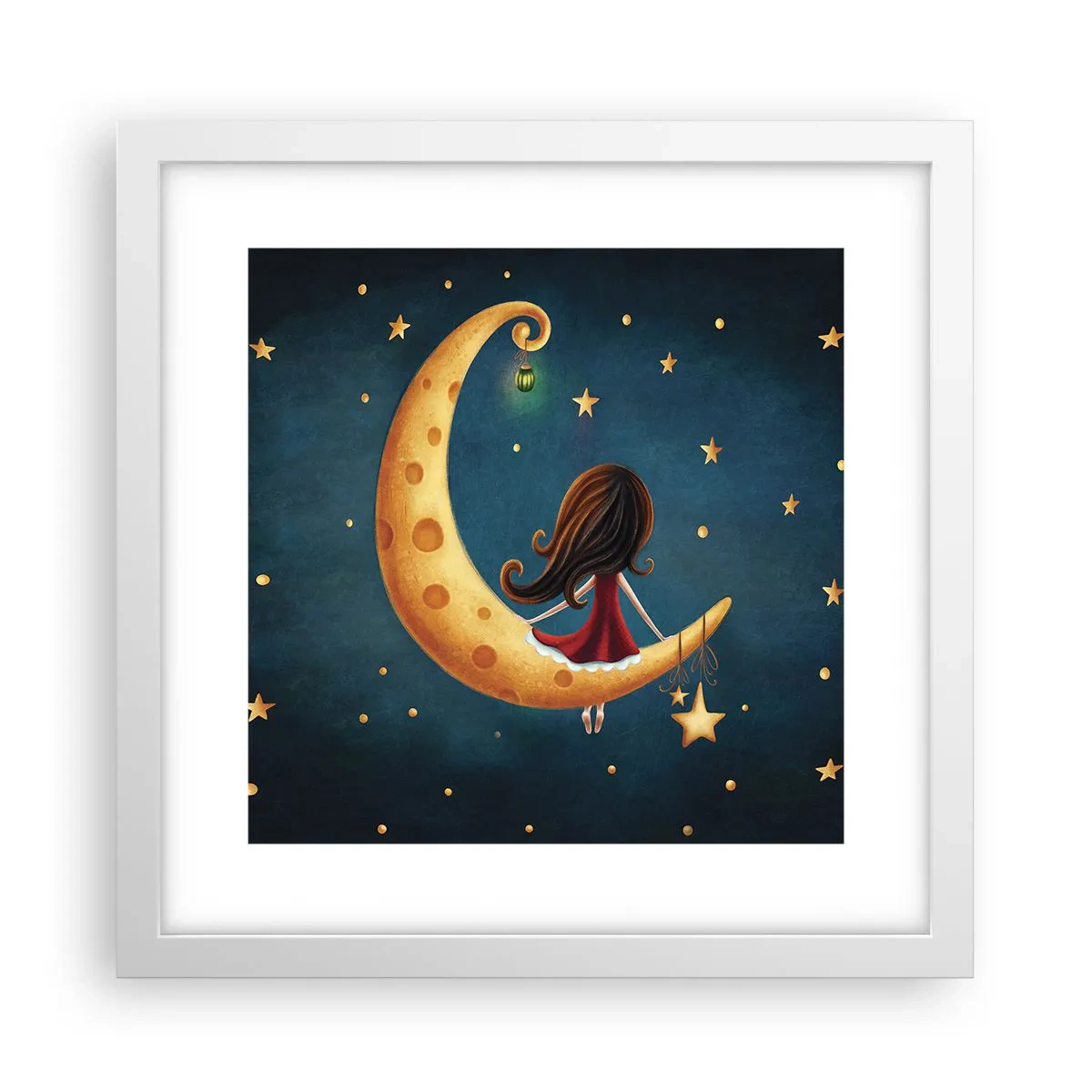 Poster în ramă albă - A fost odată ca niciodată... - 30x30 cm