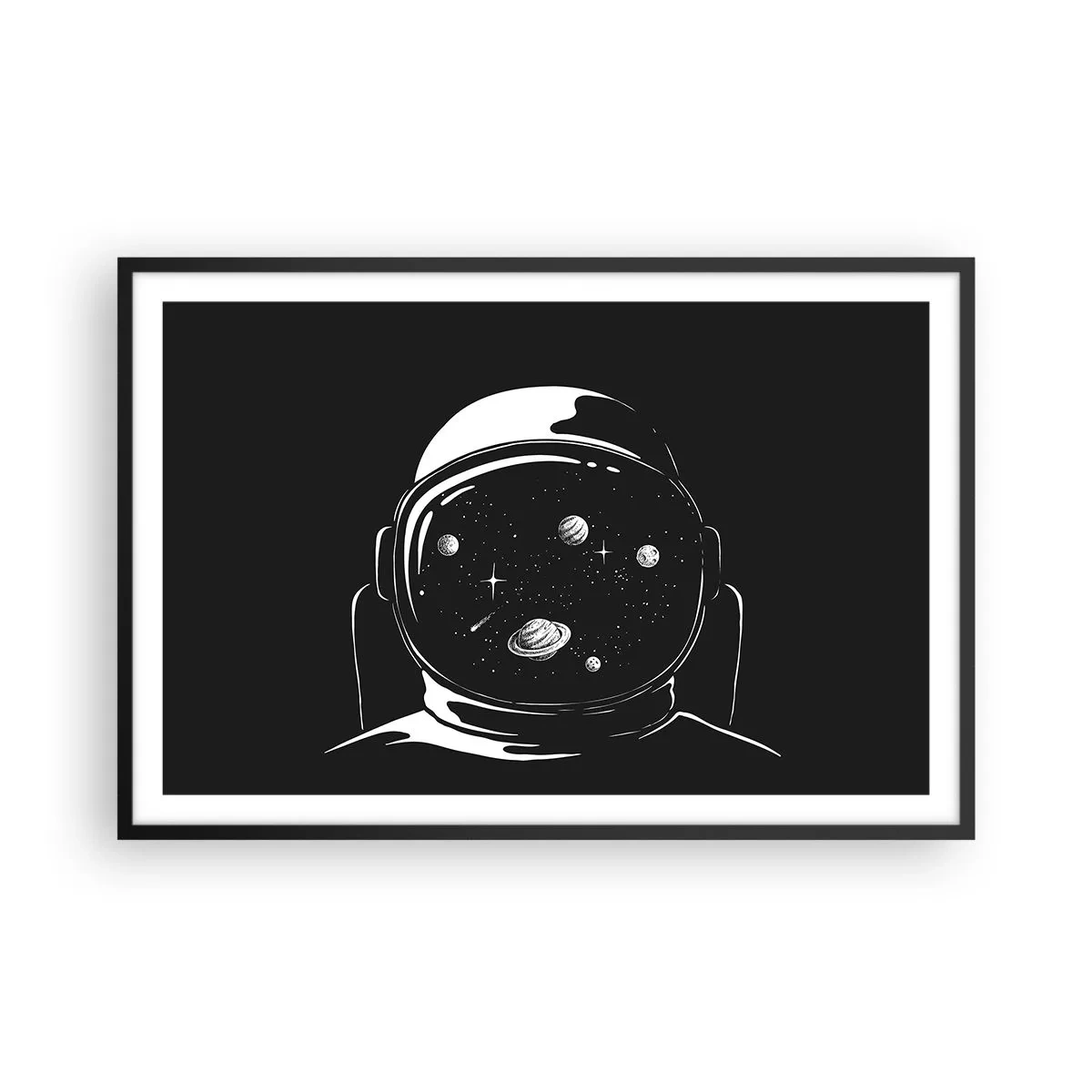 Poster în ramă neagră - Mișto priveliște - 91x61 cm