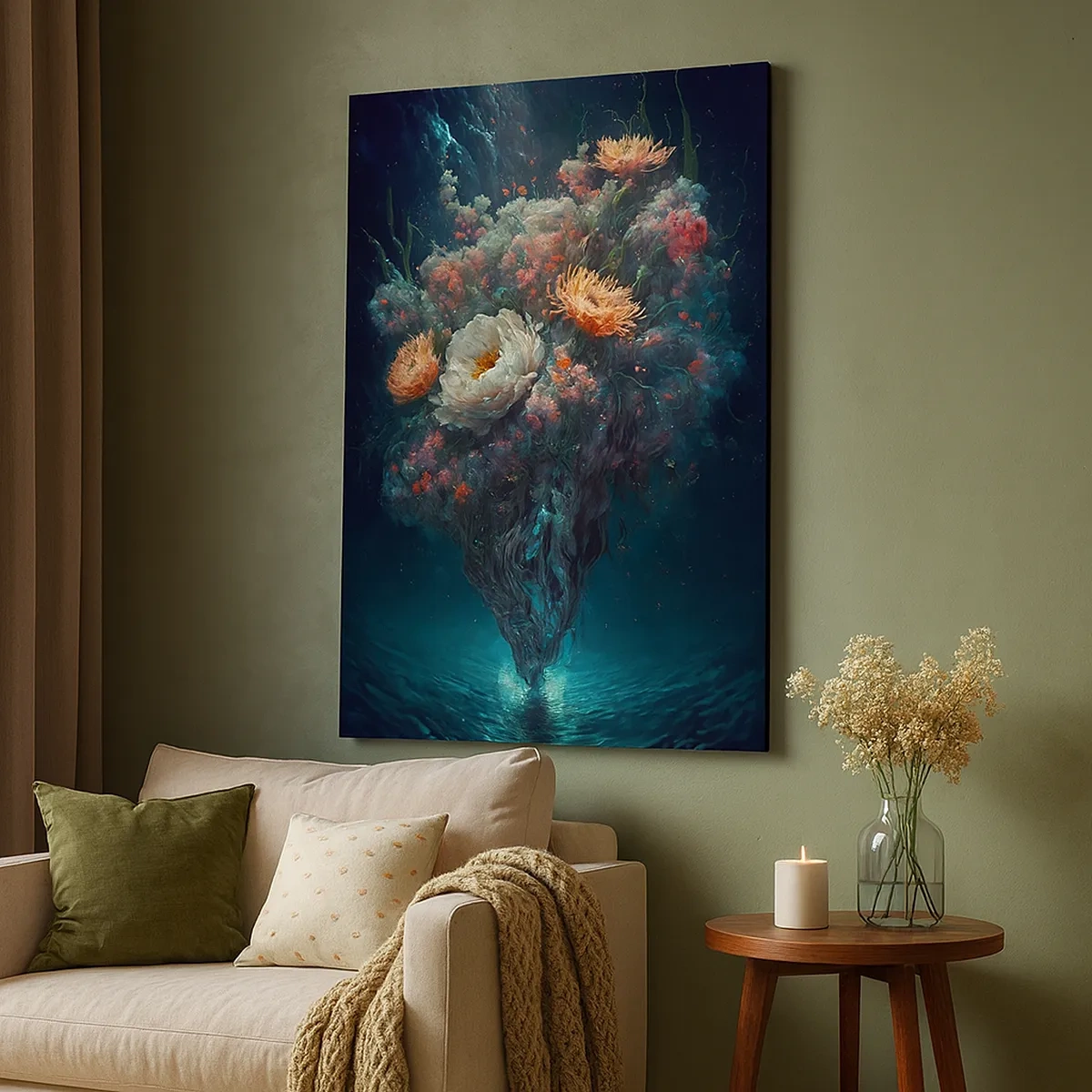 Tablou pe pânză - Grădină ciudată - 50x70 cm