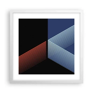 Poster în ramă albă - O poveste simplă - 40x40 cm