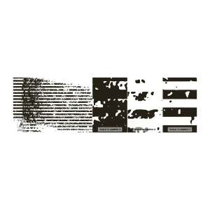 Mostră tapet autocolant Deluxe Sticker - Ritm și zgomot - Abstracția, Bucată, Grafică - 100x30 cm