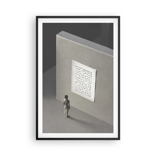 Poster în ramă neagră - Dar unde sunt? - 61x91 cm