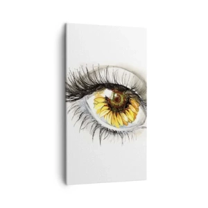 Tablou pe pânză - O privire la fel de fierbinte ca vara - 45x80 cm