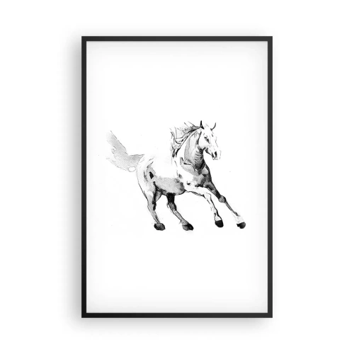 Poster în ramă neagră - Suflet neîmblânzit - 61x91 cm