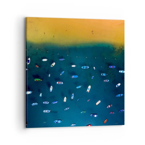 Tablou pe pânză - Joc de vacanță - 70x70 cm