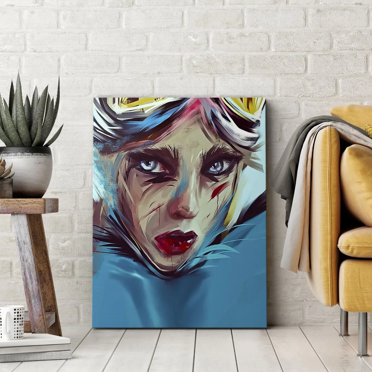 Tablou pe pânză - Războinica de drum - 50x70 cm