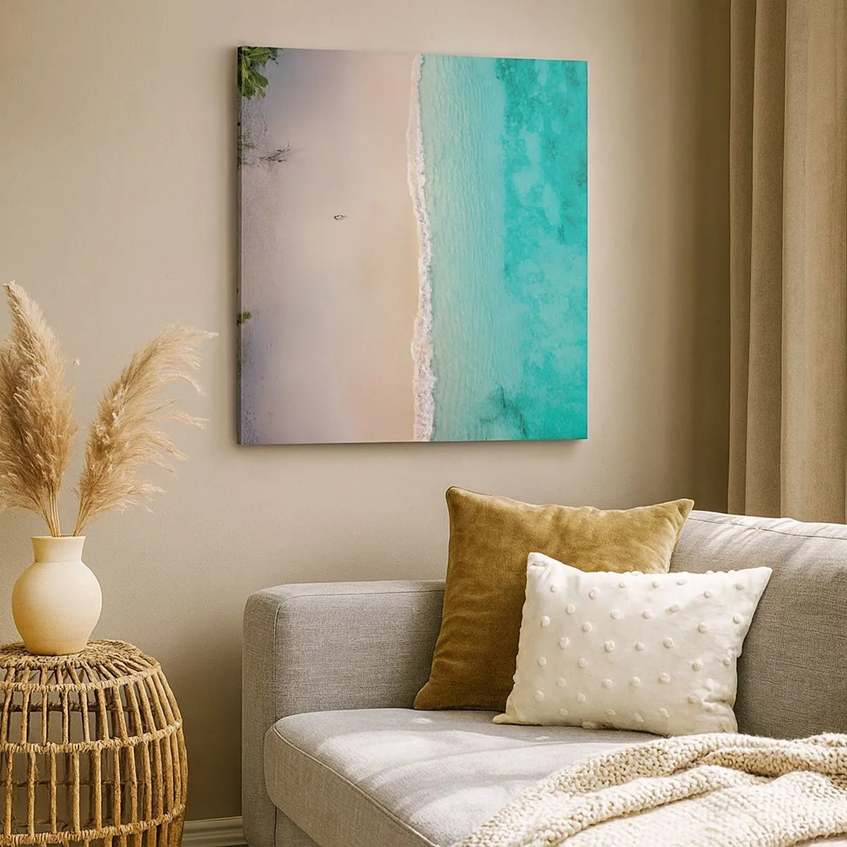 Tablou pe pânză - Plaja din paradis - 30x30 cm