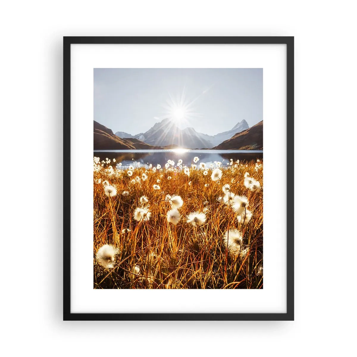 Poster în ramă neagră - Duritatea rocilor, moliciunea ierbii - 40x50 cm