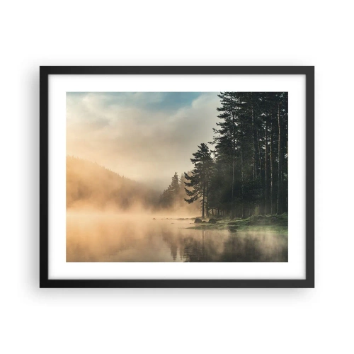 Poster în ramă neagră - Nașterea unei zile - 50x40 cm