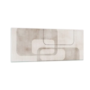 Tablou pe sticlă - Fuga geometrică - 100x40 cm