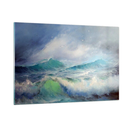 Tablou pe sticlă - Vârtejul a gemut de triumf... - 120x80 cm