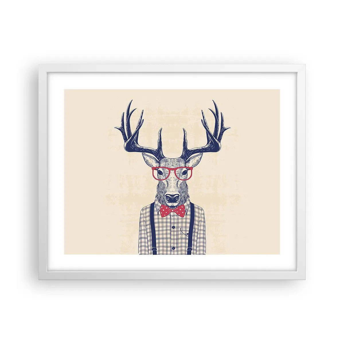 Poster în ramă albă - O extravaganță jucăușă - 50x40 cm