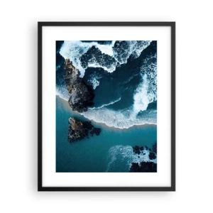 Poster în ramă neagră - Înfășurate în valuri - 40x50 cm