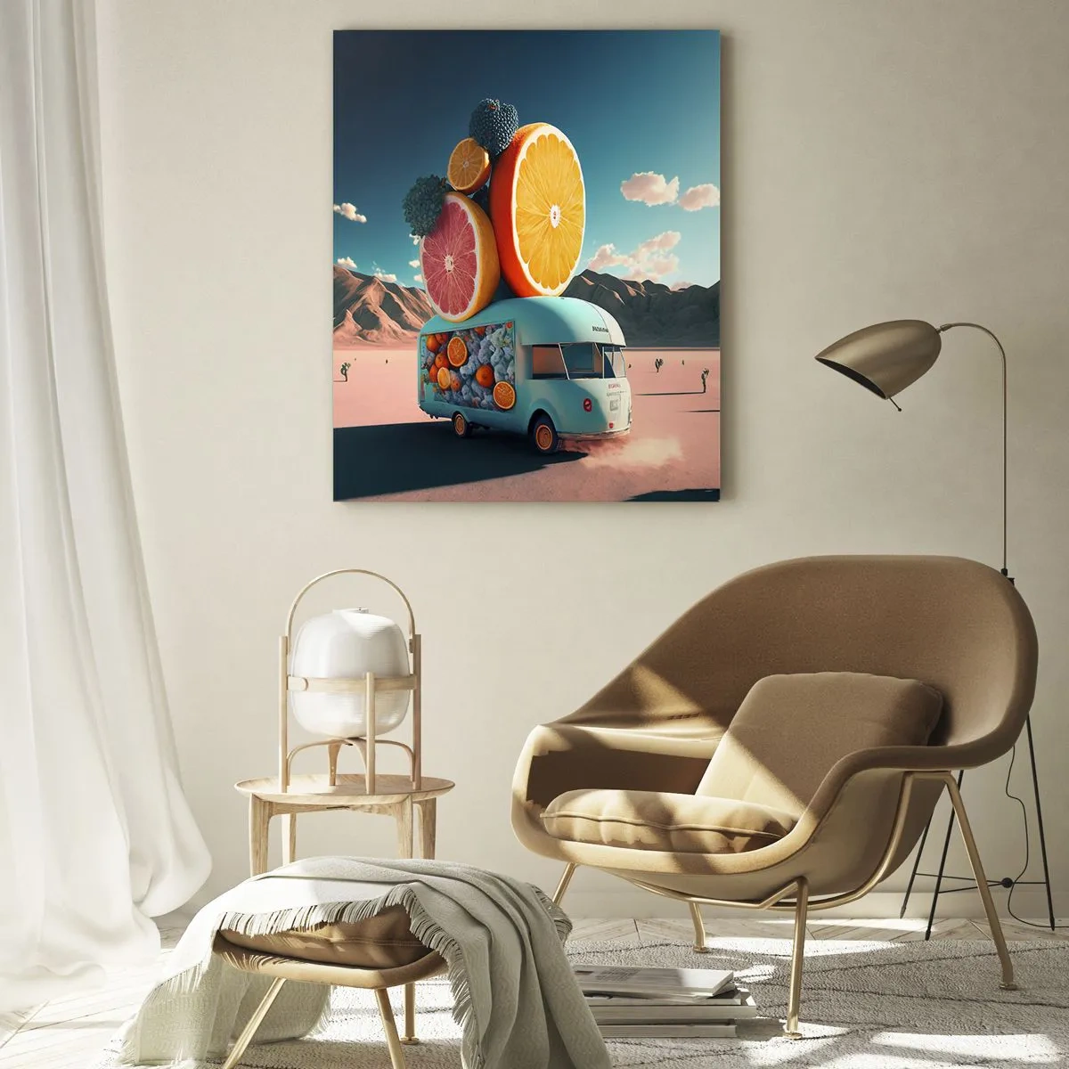 Tablou pe sticlă - Gustul vacanței - 50x70 cm